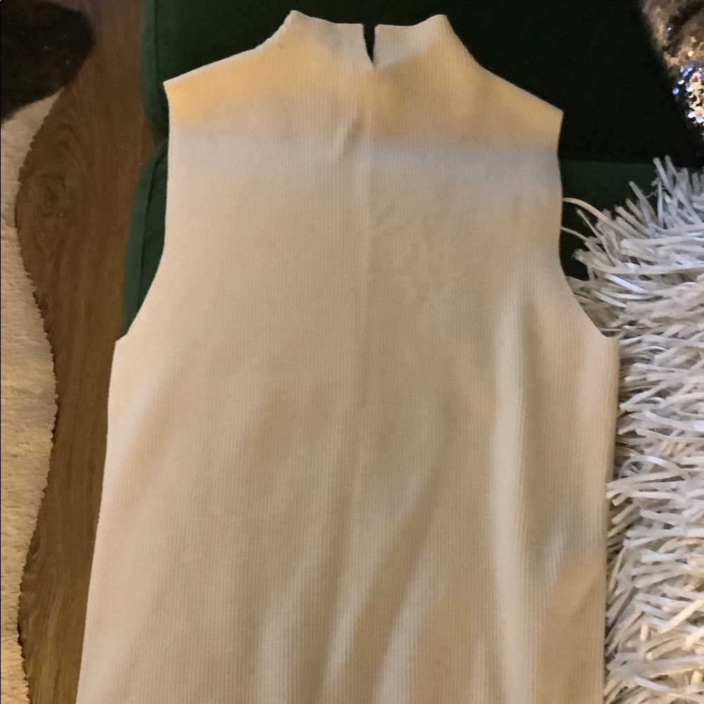 Theory sleeveless mock neck sweaters.